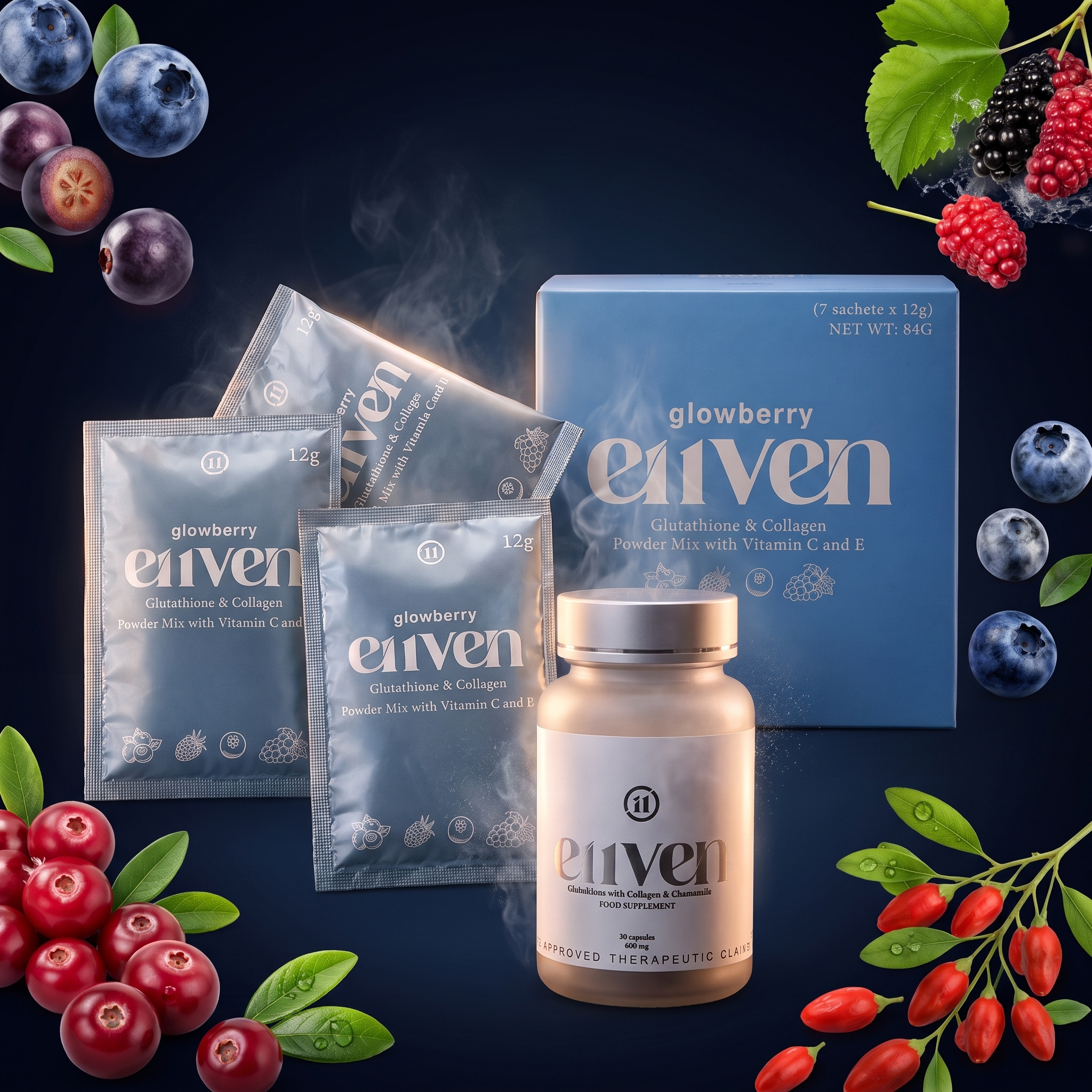 Glutathione + Glow Berry Free Bundle | e11ven